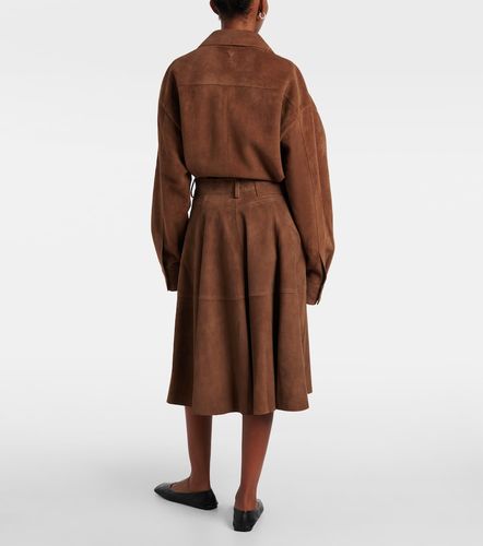Ami Paris Jupe midi en daim - Ami Paris - Modalova