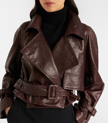 Veste Hatti en cuir embossé - Nour Hammour - Modalova