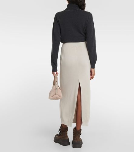 Jupe midi en coton - Brunello Cucinelli - Modalova