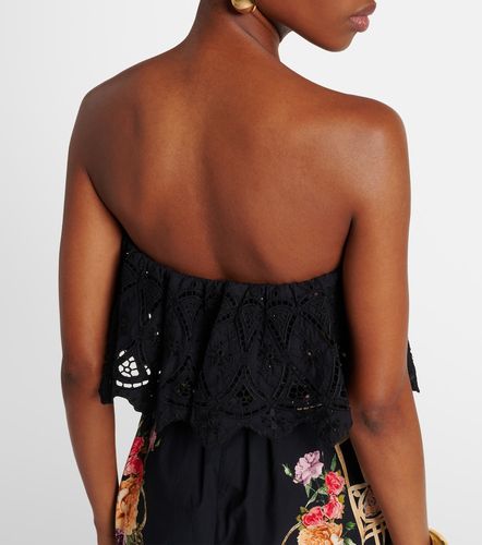 Combinaison bustier en coton à imprimé floral - Camilla - Modalova