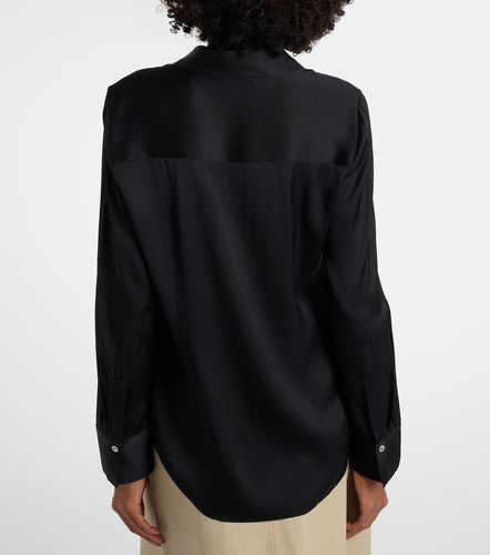 Chemise en satin de soie mélangée - Vince - Modalova