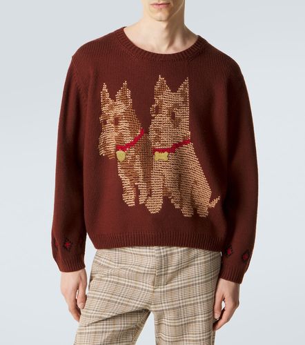 Bode Pull Scottie brodé en laine - Bode - Modalova