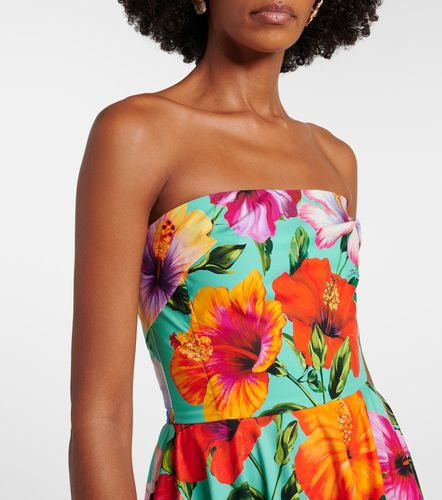 Robe bustier en coton à fleurs - Dolce&Gabbana - Modalova
