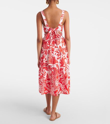 Robe midi Coco en coton à fleurs - Poupette St Barth - Modalova