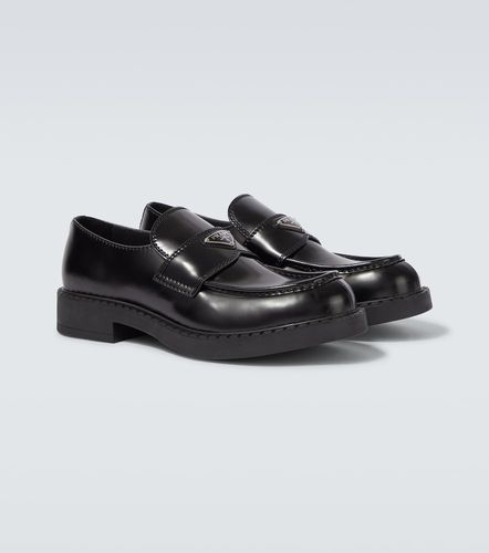 Prada Mocassins Chocolate en cuir - Prada - Modalova