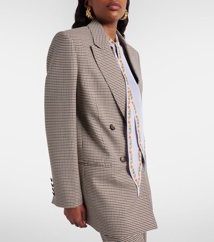 Blazer en laine mélangée à carreaux - Etro - Modalova