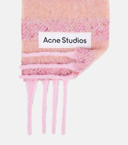 Écharpe en laine mélangée à rayures - Acne Studios - Modalova