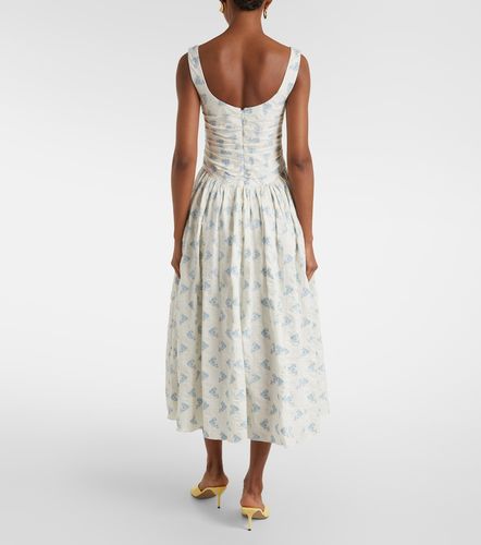 Robe midi Maeve en coton mélangé à fleurs - Markarian - Modalova