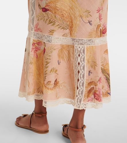 Robe midi Ascension en coton à fleurs - Zimmermann - Modalova