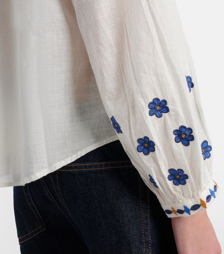 Blouse Amani brodée en coton - Velvet - Modalova