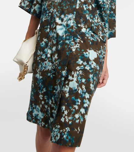 Robe chemise en coton à fleurs - Dries Van Noten - Modalova