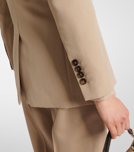 Blazer en laine mélangée - Brunello Cucinelli - Modalova