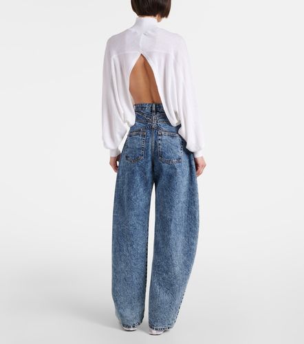 Alaïa Top raccourci en lin - Alaia - Modalova