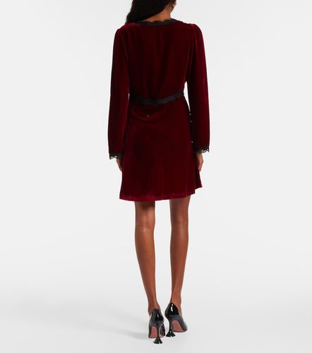 Robe Macie en velours et dentelle - Rixo - Modalova