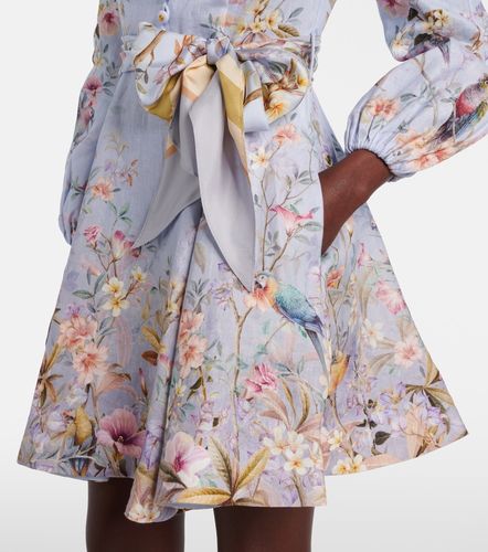 Robe Rebellion imprimée en lin - Zimmermann - Modalova