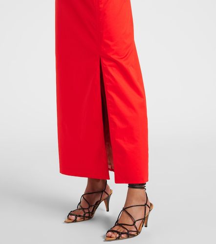Robe asymétrique en popeline à volants - Johanna Ortiz - Modalova