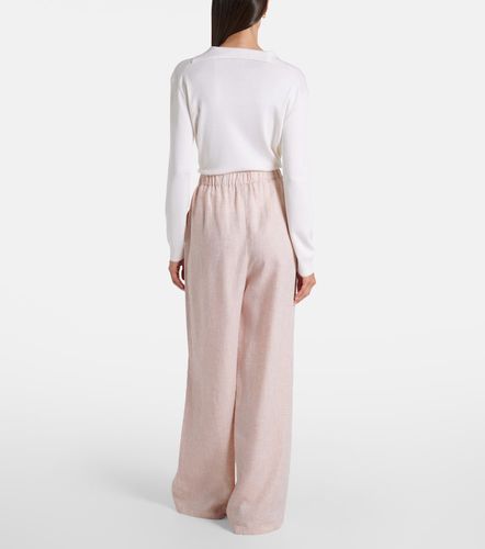 Pantalon ample Valerio en lin - Loro Piana - Modalova