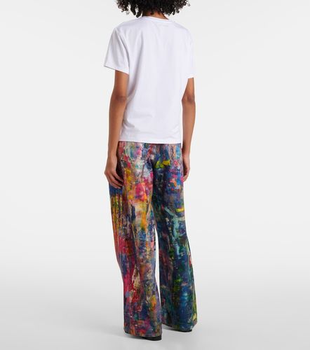 T-shirt Face en coton mélangé - Acne Studios - Modalova