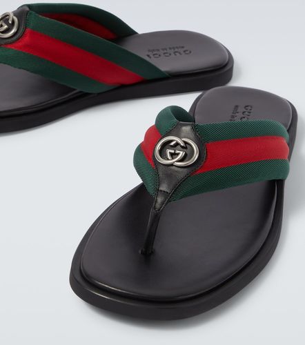 Gucci Tongs GG Web Stripe - Gucci - Modalova