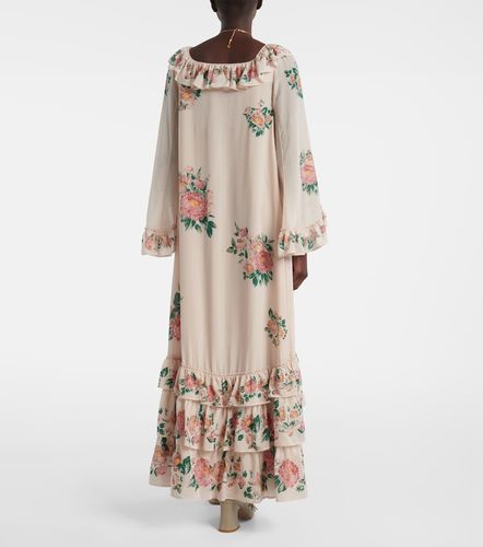 Chloé Robe longue en crêpe de soie à fleurs - Chloe - Modalova