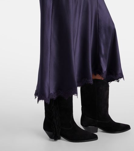 Robe midi Jadelia en satin de soie mélangée - Isabel Marant - Modalova