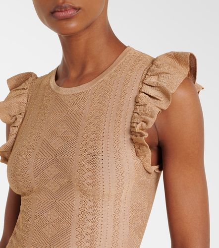 Top Aster en lamé à volants - Zimmermann - Modalova