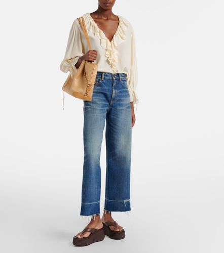Chloé Mules compensées Nama en cuir - Chloe - Modalova