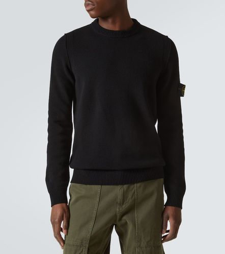 Pull Compass en laine mélangée à logo - Stone Island - Modalova