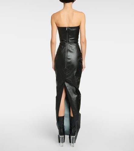 Robe longue bustier en denim - Rick Owens - Modalova
