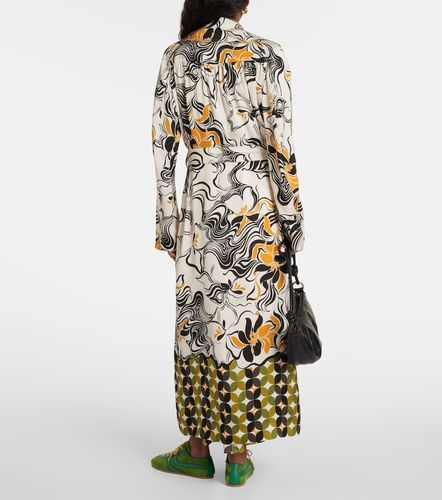 Manteau en satin imprimé - Dries Van Noten - Modalova