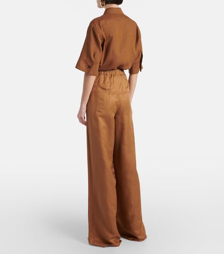 Pantalon ample Onore en lin et soie - Max Mara - Modalova
