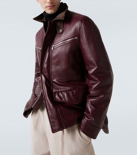 Veste matelassée en cuir - Brunello Cucinelli - Modalova