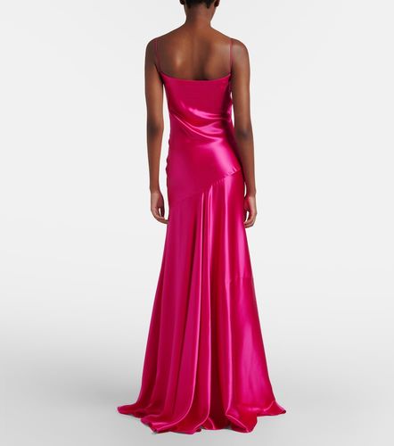 Alaïa Robe longue en satin de soie - Alaia - Modalova