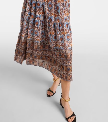 Robe midi Ilana en coton mélangé à imprimé - Ulla Johnson - Modalova
