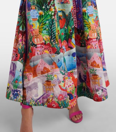 Robe longue asymétrique en coton - Camilla - Modalova