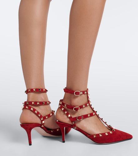 Escarpins Rockstud en daim - Valentino Garavani - Modalova