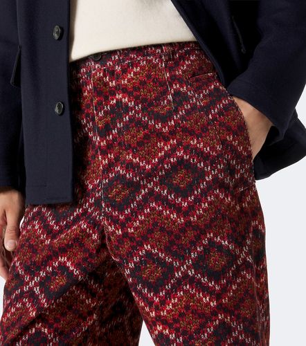 Pantalon droit en coton à imprimé - Dries Van Noten - Modalova