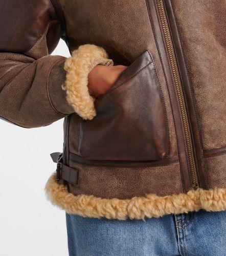 Veste en cuir et shearling - Ralph Lauren Collection - Modalova