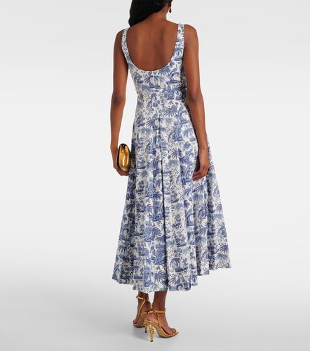 Robe Wells en coton à imprimé - Staud - Modalova