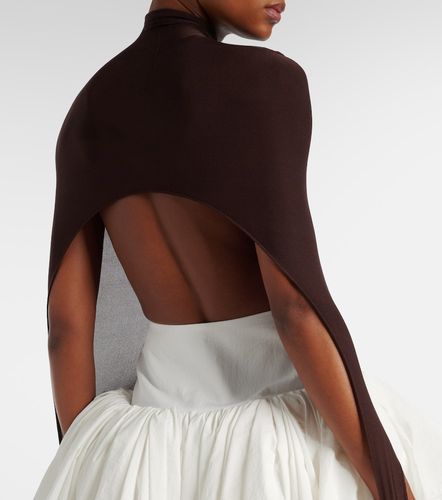 Alaïa Top à col roulé en soie mélangée - Alaia - Modalova