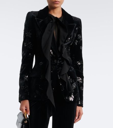 Blazer en velours à sequins - Elie Saab - Modalova