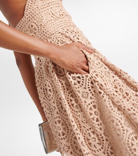 Robe midi en coton mélangé - Elie Saab - Modalova