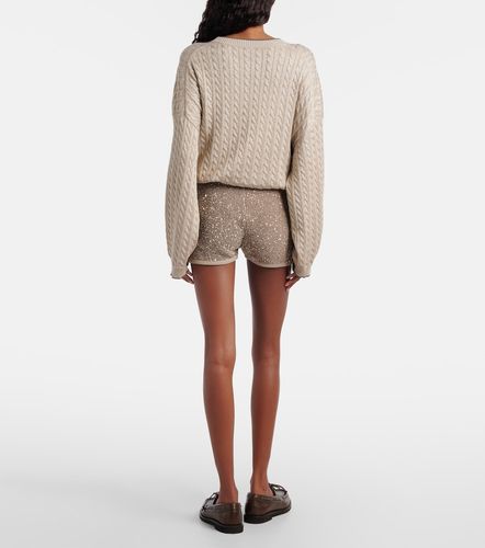 Short en coton à sequins - Brunello Cucinelli - Modalova