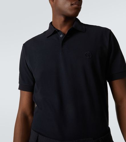Polo en coton mélangé - Giorgio Armani - Modalova