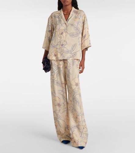 Pantalon ample floral - Dries Van Noten - Modalova