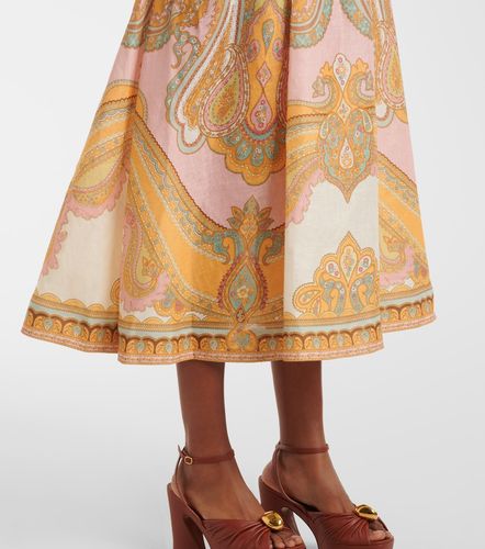Robe midi Maxine Picnic en lin - Zimmermann - Modalova