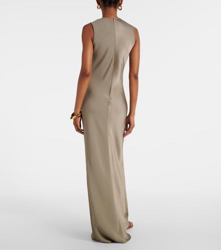 Ami Paris Robe longue en satin - Ami Paris - Modalova