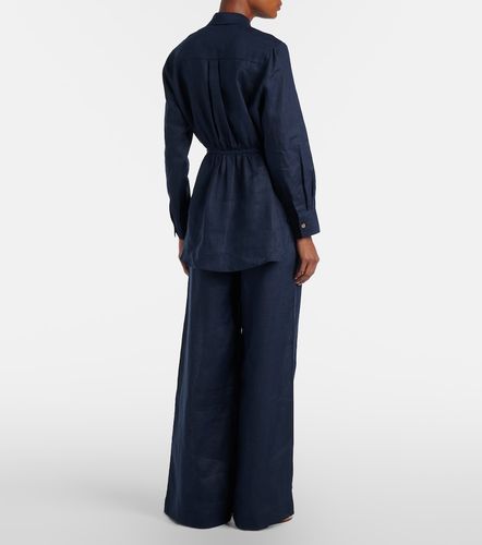 Pantalon ample Serena en lin - Melissa Odabash - Modalova