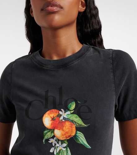 Chloé T-shirt en coton à imprimé - Chloe - Modalova