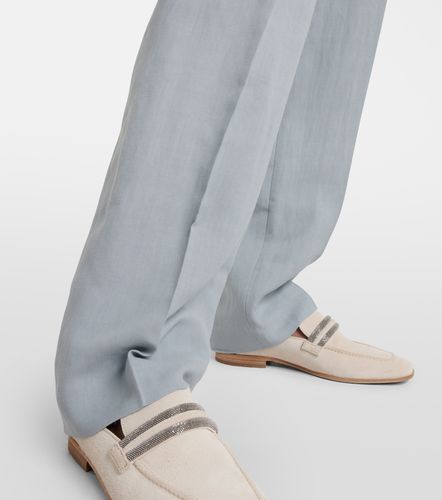Pantalon droit à taille haute - Brunello Cucinelli - Modalova